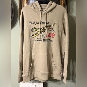 NWT Lee Tiger Graphic Hooded Sweatshirt Size Large